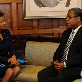 Rencontre avec le premier ministre d'Haïti