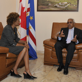 OFFICIAL VISIT TO CAPE VERDE - Arrival and joint statement