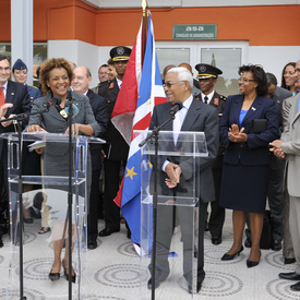 OFFICIAL VISIT TO CAPE VERDE - Arrival and joint statement