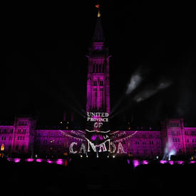 Spectacle Mosaika sur la colline du Parlement