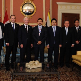 Courtesy Call by the Crown Prince of Brunei Darussalam  