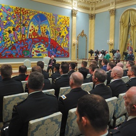 Remise de décorations militaires