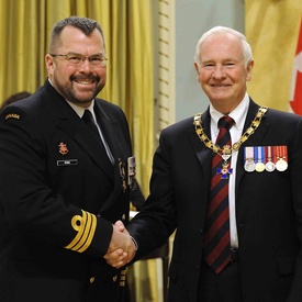 Cérémonie d'investiture de l'Ordre du mérite militaire