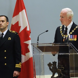 Cérémonie d'investiture de l'Ordre du mérite des corps policiers