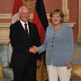 Visite de courtoisie de la chancelière de la République fédérale d'Allemagne