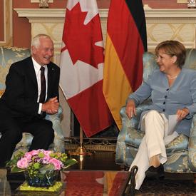 Visite de courtoisie de la chancelière de la République fédérale d'Allemagne