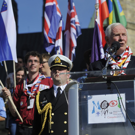 L'inauguration du 14e Moot Scout Mondial Canada 2013 