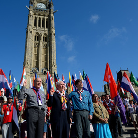 L'inauguration du 14e Moot Scout Mondial Canada 2013 