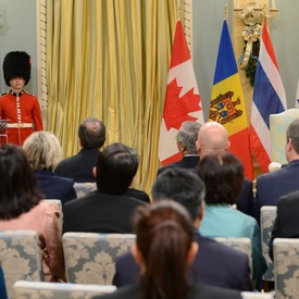 Présentation de lettres de créance à Rideau Hall