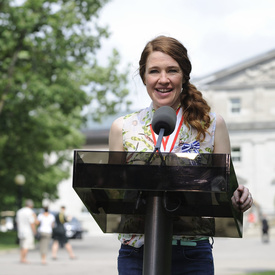 Clara Hughes at Rideau Hall