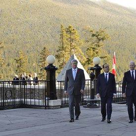 Visite d'État du président de la république française - Banff