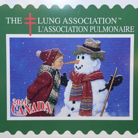 La campagne du Timbre de Noël 2014 de l'Association pulmonaire du Canada