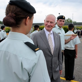 Visite du Centre d'instruction d'été des Cadets de l'Armée Valcartier 