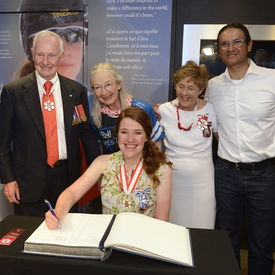 Clara Hughes at Rideau Hall