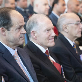 Former Chiefs of the Defence Staff attend the ceremony.