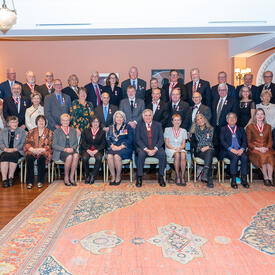 Group photo of Order of Canada appointees with Their Excellencies.