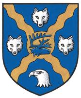 Armoiries brisées de Wallace Jane Mary MacKay Hungerford, enfant de Vallance Jane Florence Dimsdale Knott Hungerford