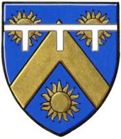 Armoiries brisées de Ashley Frances Susan Armstrong, fille de Peter Robert Beverley Armstrong