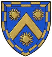 Armoiries brisées de Tristan Beverley Graham Armstrong, fils de Peter Robert Beverley Armstrong