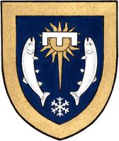 Armoiries brisées d’Oliver Andrew Gamble, petit-fils de William David Sinclair