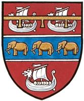 Armoiries brisées d'Eric Anders Larsen, fils de Carl Anders Larsen