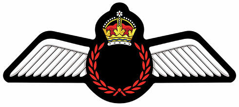 Encadrement d'insigne pour les qualifications du personnel navigant de l’Aviation royale canadienne