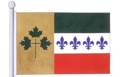 Drapeau du Comité d'action francophone Pontiac, Loge Chevalier de Lorimier