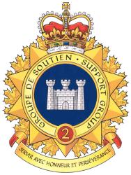 Insigne du Groupe de soutien du Groupe de soutien de la 2e Division du Canada