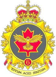 Insigne de la 6e Brigade d’appui au combat du Canada