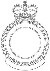 Encadrement d'insigne pour les escadrons de radar des Forces armées canadiennes