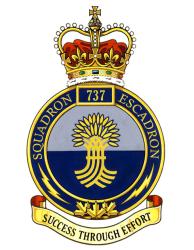 Insigne du 737e Escadron des communications (Saskatoon)