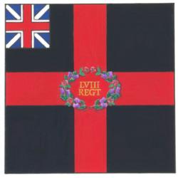Drapeau du 58e Régiment de fantassins (Rutlandshire)