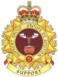 Insigne du Groupe de soutien de la 5e Division du Canada