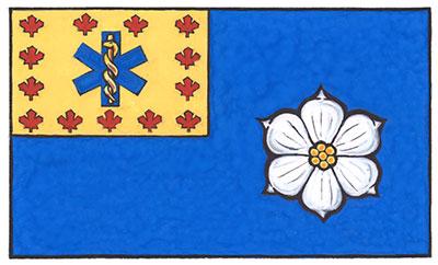 Drapeau des Chefs paramédics du Canada (Colombie-Britannique)