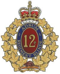 Insigne du 12e Régiment blindé du Canada