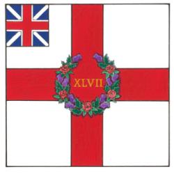 Drapeau du 47e Régiment de fantassins (Lancashire)