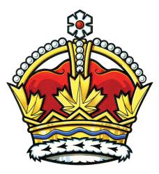La couronne royale canadienne