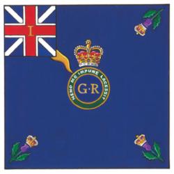 Drapeau du 1er Régiment de fantassins (The Royal Scots)