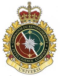 Insigne de la 4ième Compagnie du renseignement [utilisation révoquée le 12 juin 2000]