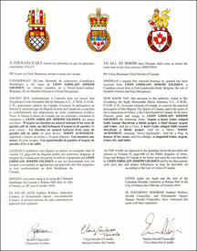 Lettres patentes concédant des emblèmes héraldiques à Léon Ghislain Joseph Gilissen