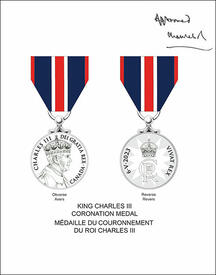 Letters patent registering the King Charles III Coronation Medal