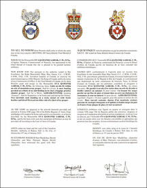 Lettres patentes concédant des emblèmes héraldiques à Eva Qamaniq Aariak Lettres patentes concédant des emblèmes héraldiques à Eva Qamaniq Aariak