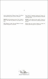 Lettres patentes enregistrant les emblèmes héraldiques de la St. Paul's High School