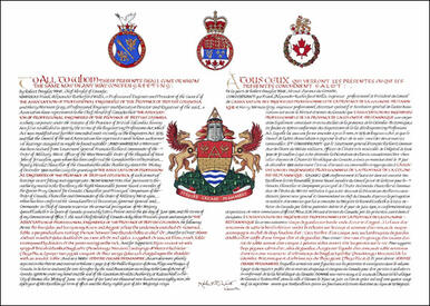 Lettres patentes concédant des emblèmes héraldiques à L'association des ingénieurs professionnels de la province de la Colombie-Britannique