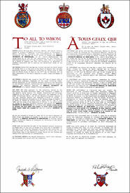 Lettres patentes enregistrant les emblèmes héraldiques de l'Université Memorial de Terre-Neuve