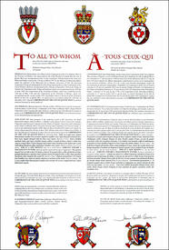 Lettres patentes concédant des emblèmes héraldiques à la Corporation of the City of Quinte West Lettres patentes concédant des emblèmes héraldiques à la Corporation of the City of Quinte West