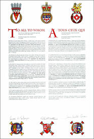 Lettres patentes concédant des emblèmes héraldiques à la Gendarmerie royale du Canada Division « V » Lettres patentes concédant des emblèmes héraldiques à la Gendarmerie royale du Canada Division « V »