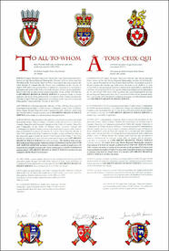 Letters patent granting heraldic emblems to the Cape Breton Regional Police Service Letters patent granting heraldic emblems to the Cape Breton Regional Police Service