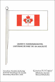 Approbation du drapeau du Capitaine de port de Sa Majesté Approbation du drapeau du Capitaine de port de Sa Majesté