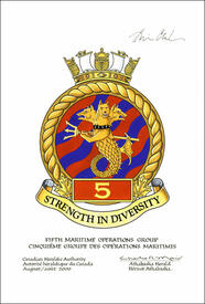 Approval of the Badge of the Fifth Maritime Operations Group